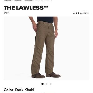 Kühl Lawless Dark Khaki Pants